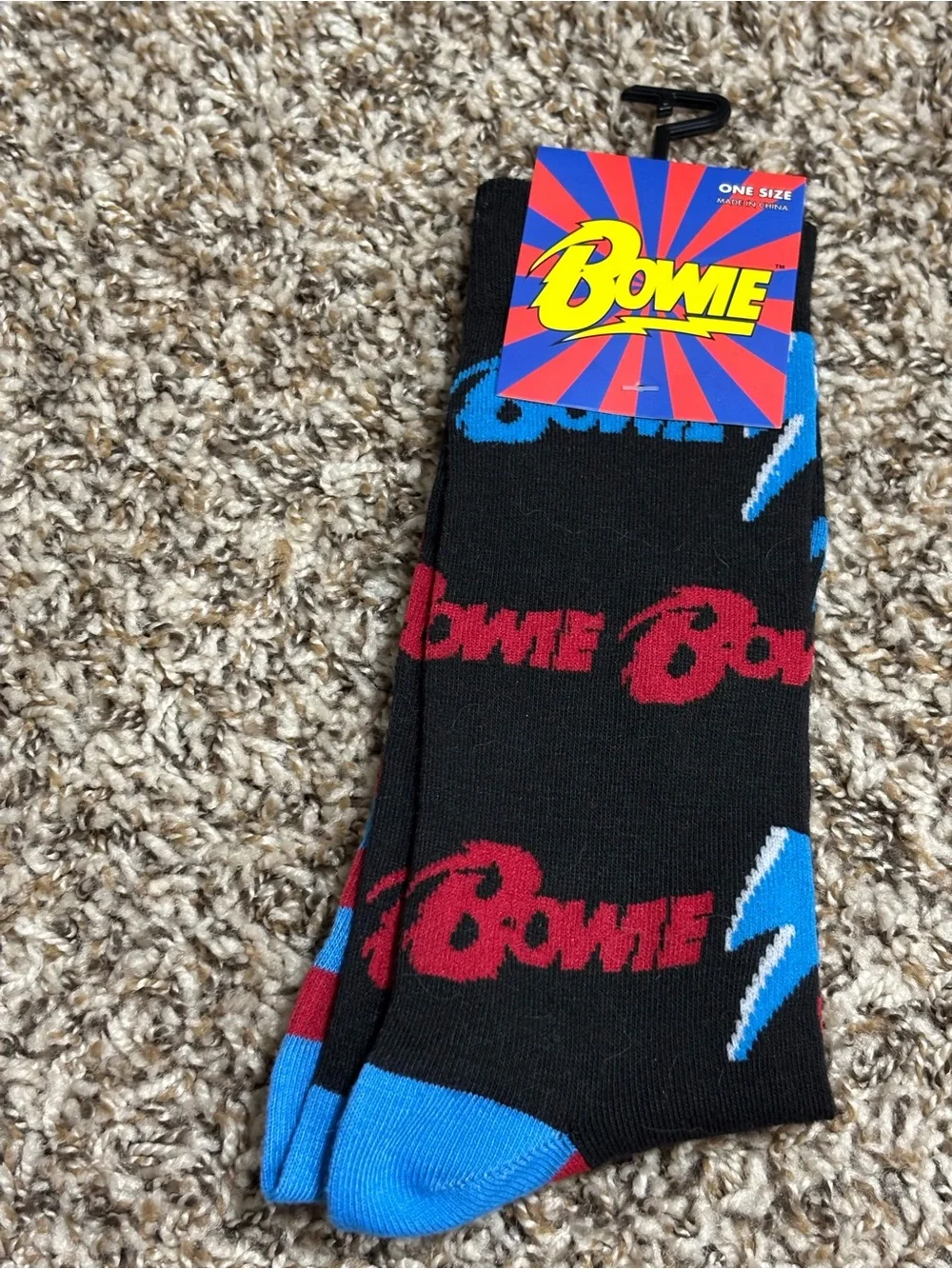 NWT Novelty Sock Bundle. Cartman, Mötley Crüe, Pink Floyd. David Bowie. One size